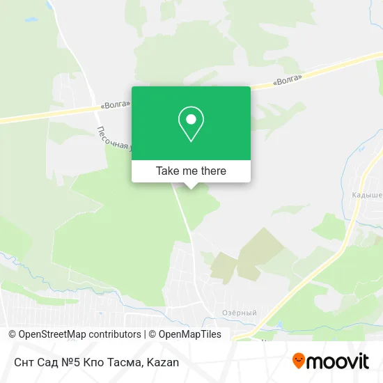 Снт Сад №5 Кпо Тасма map