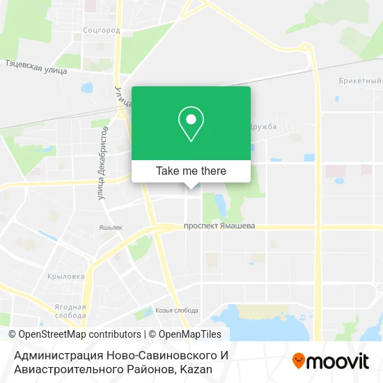 Администрация Ново-Савиновского И Авиастроительного Районов map