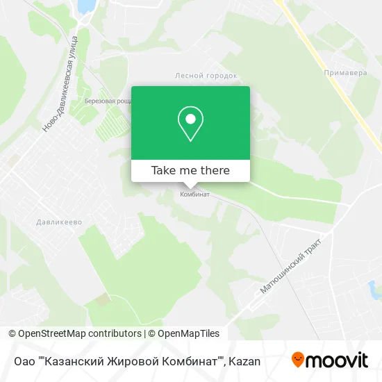 Оао ""Казанский Жировой Комбинат"" map
