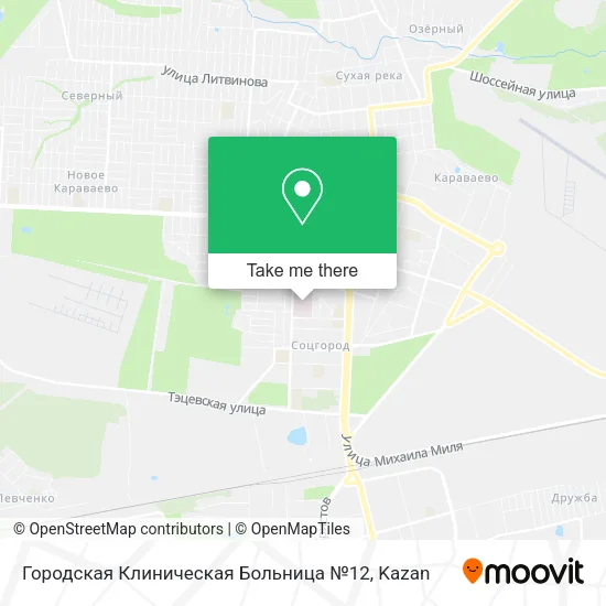 Городская Клиническая Больница №12 map