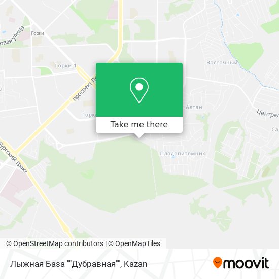 Лыжная База ""Дубравная"" map