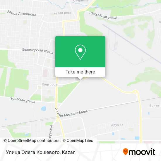 Улица Олега Кошевого map