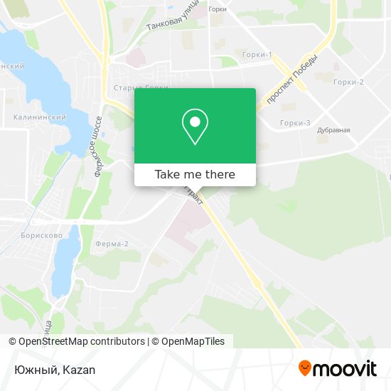 Южный map