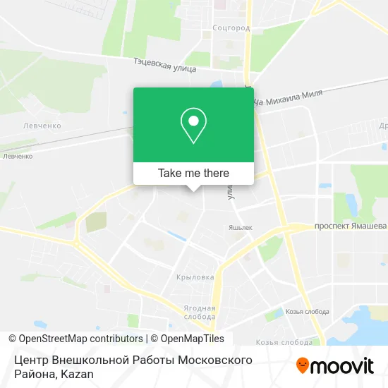 Центр Внешкольной Работы Московского Района map
