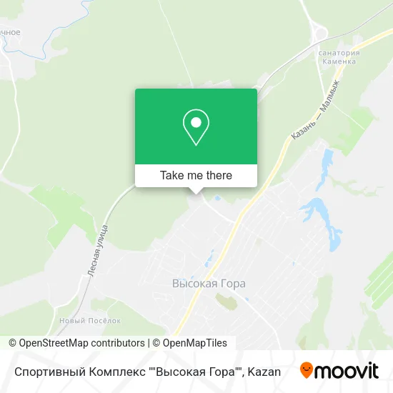 Спортивный Комплекс ""Высокая Гора"" map