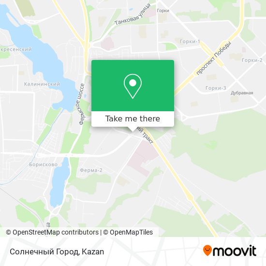 Солнечный Город map