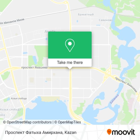 Проспект Фатыха Амирхана map