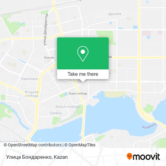 Улица Бондаренко map