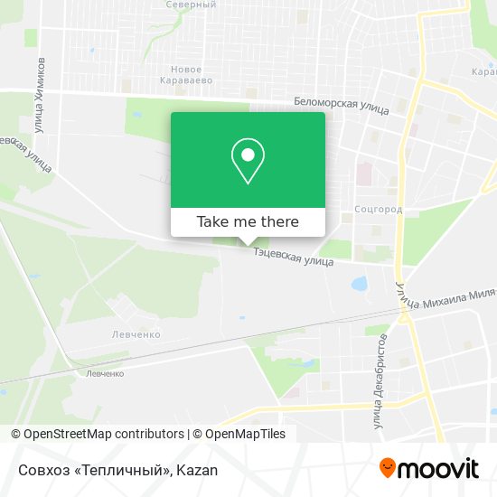 Совхоз «Тепличный» map