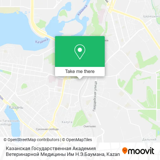 Казанская Государственная Академия Ветеринарной Медицины Им Н.Э.Баумана map
