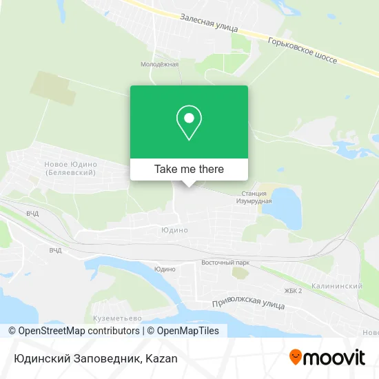 Юдинский Заповедник map