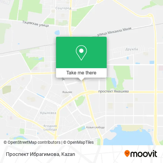 Проспект Ибрагимова map