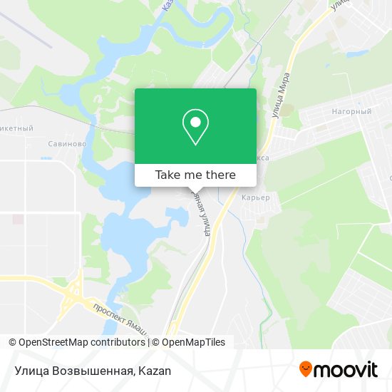 Улица Возвышенная map