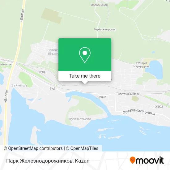 Парк Железнодорожников map