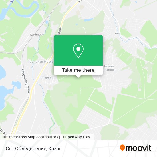 Снт Объединение map