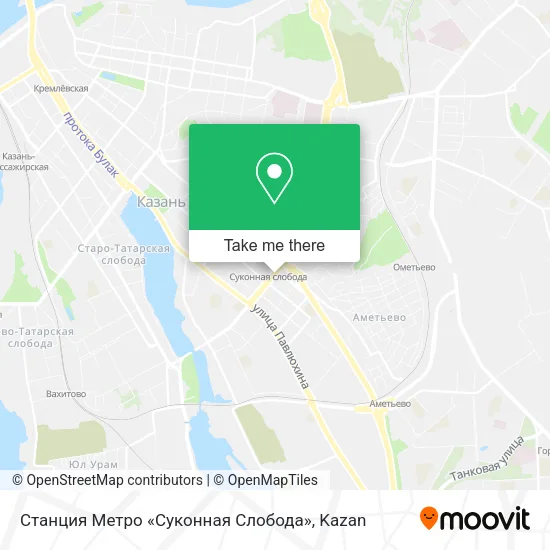 Станция Метро «Суконная Слобода» map
