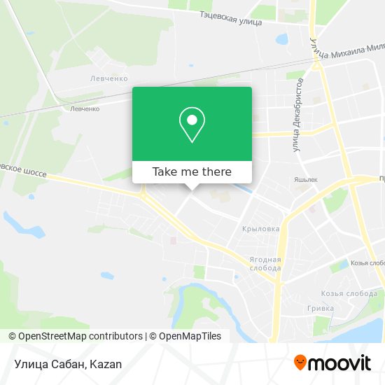 Улица Сабан map
