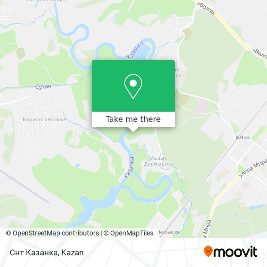 Снт Казанка map