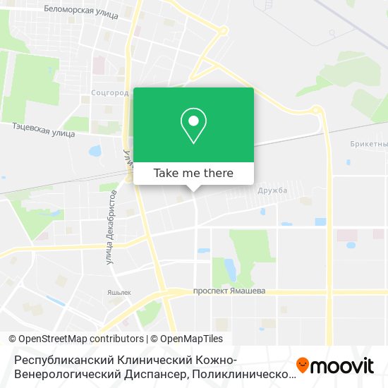 Республиканский Клинический Кожно-Венерологический Диспансер, Поликлиническое Отделение 3 map