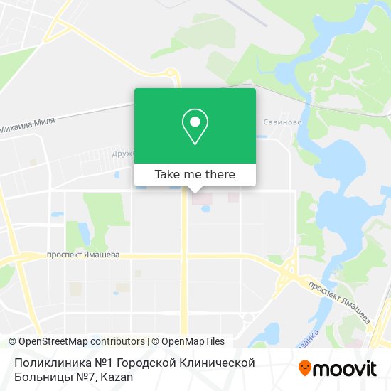 Поликлиника №1 Городской Клинической Больницы №7 map