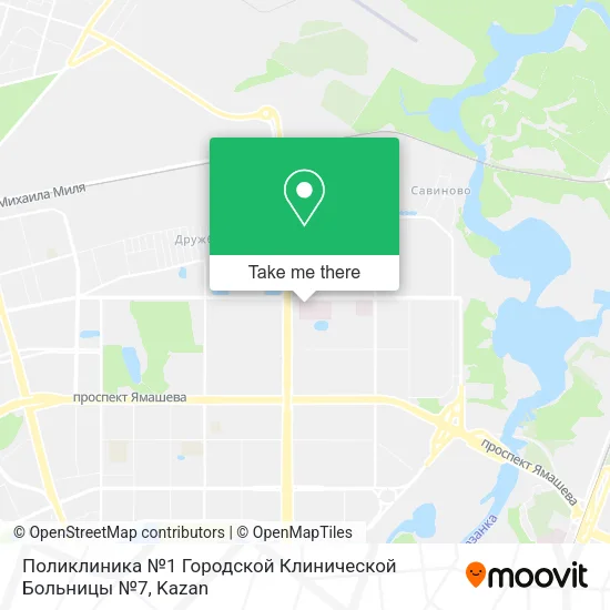 Поликлиника №1 Городской Клинической Больницы №7 map