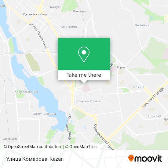 Улица Комарова map