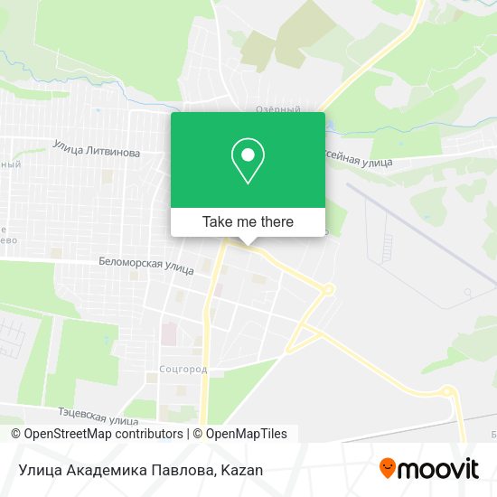 Улица Академика Павлова map