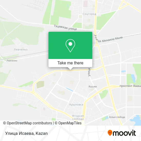 Улица Исаева map