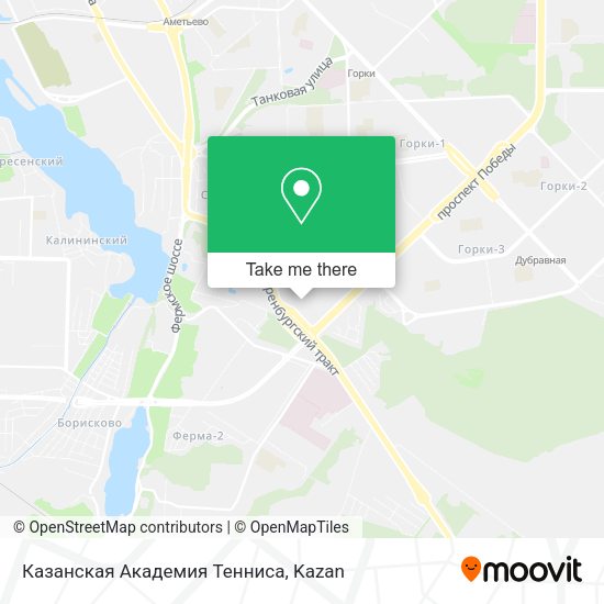 Казанская Академия Тенниса map