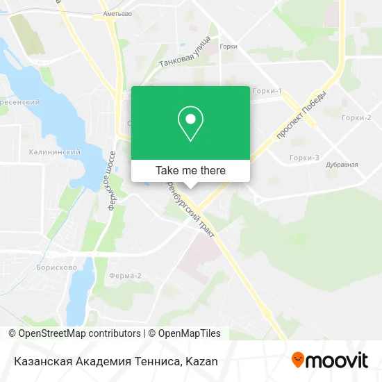 Казанская Академия Тенниса map