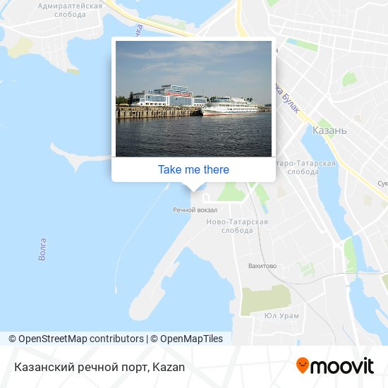 Казанский речной порт map