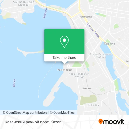 Казанский речной порт map