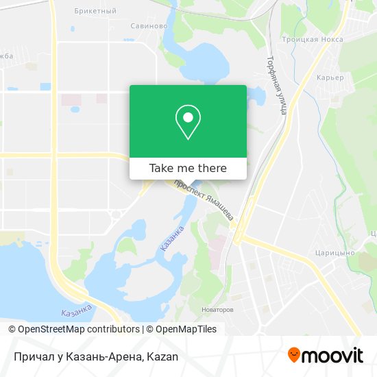 Причал у Казань-Арена map
