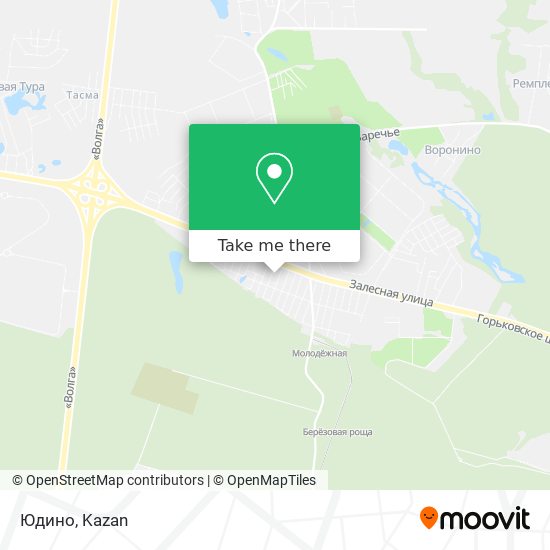 Юдино map