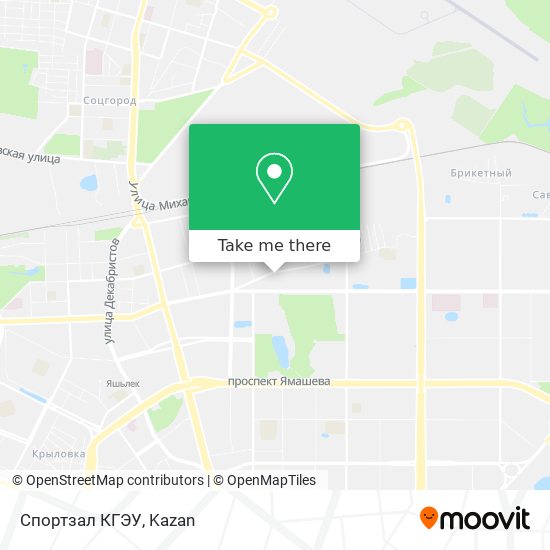 Спортзал КГЭУ map