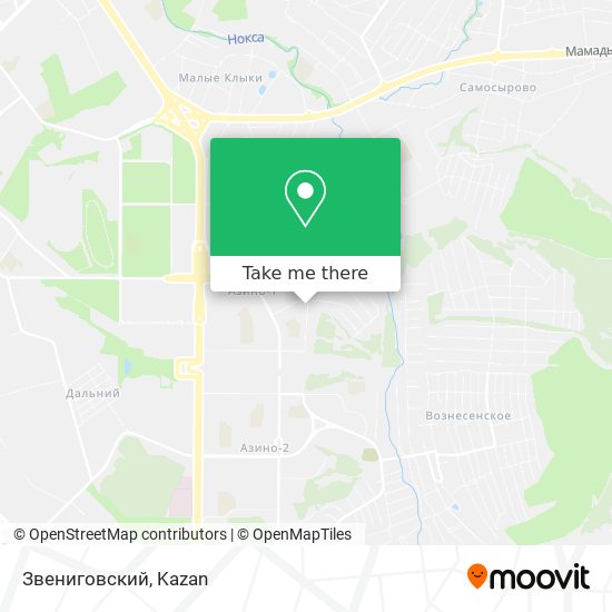 Звениговский map