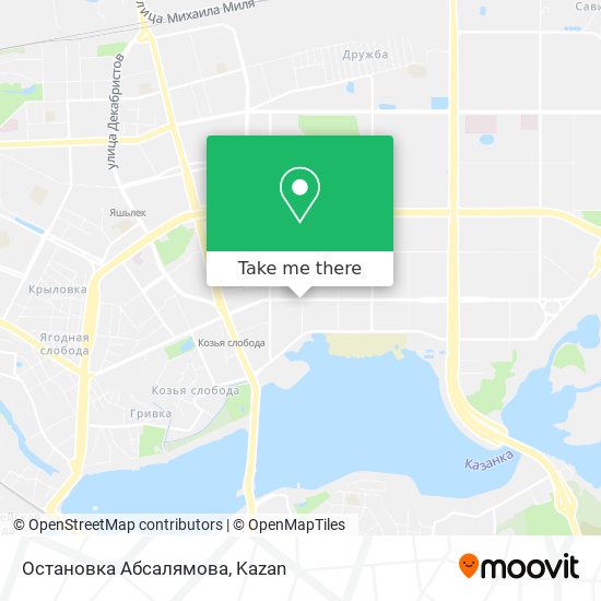 Остановка Абсалямова map