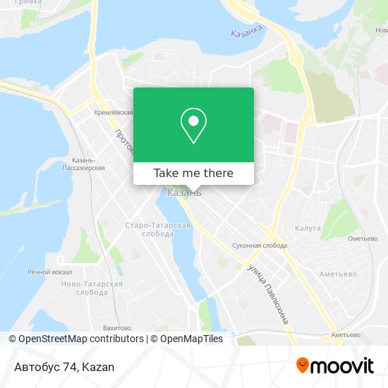 Автобус 74 map