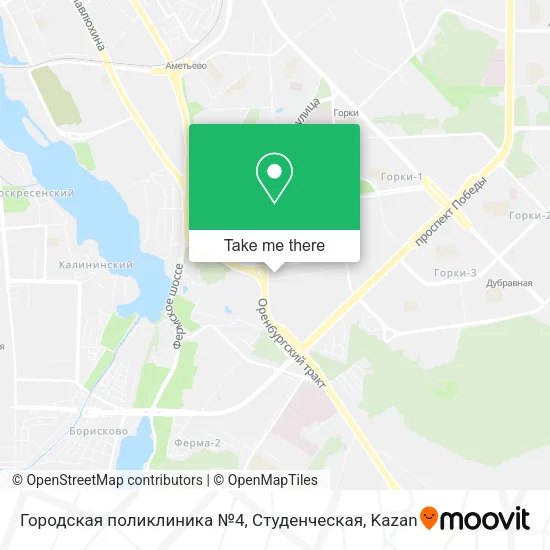 Городская поликлиника №4, Студенческая map