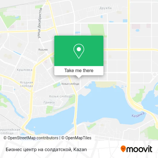 Бизнес центр на солдатской map