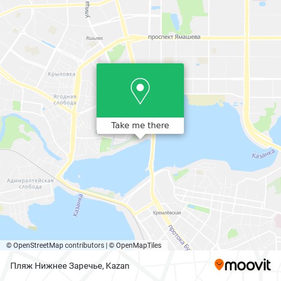Пляж Нижнее Заречье map