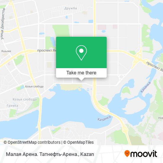 Малая Арена. Татнефть-Арена. map