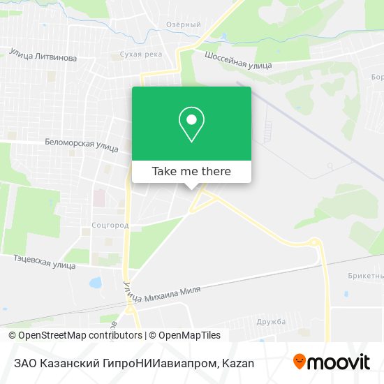 ЗАО Казанский ГипроНИИавиапром map