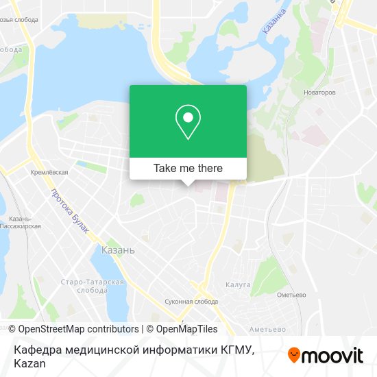 Кафедра медицинской информатики КГМУ map