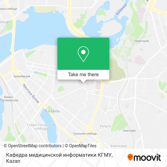 Кафедра медицинской информатики КГМУ map
