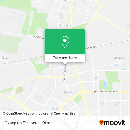 Сквер на Гагарина map