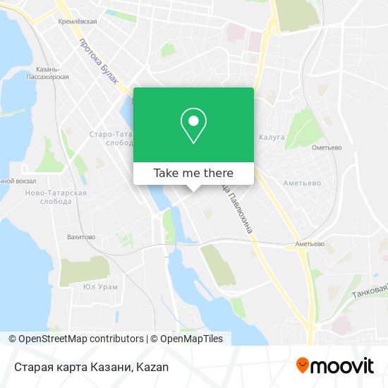 Старая карта Казани map