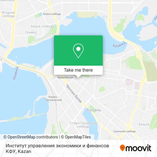 Институт управления экономики и финансов  КФУ map