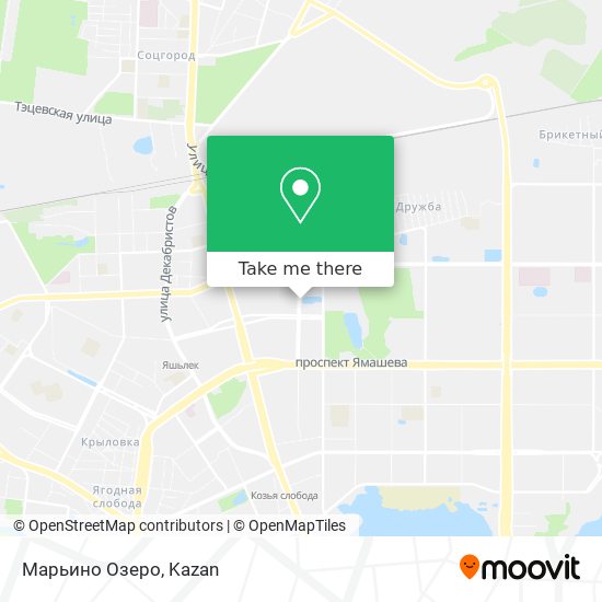 Марьино Озеро map
