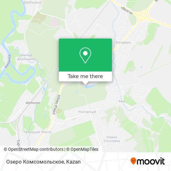 Озеро Комсомольское map